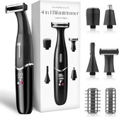 4-in-1 Bikinitrimmer - Sansbeauté® - Gezicht - Oksels - Benen - Bikinilijn - Wenkbrauw Trimmer - Gezichtsontharing Dames - Intieme Zone - Ladyshaves Bikini - Ontharingsapparaat Electrisch