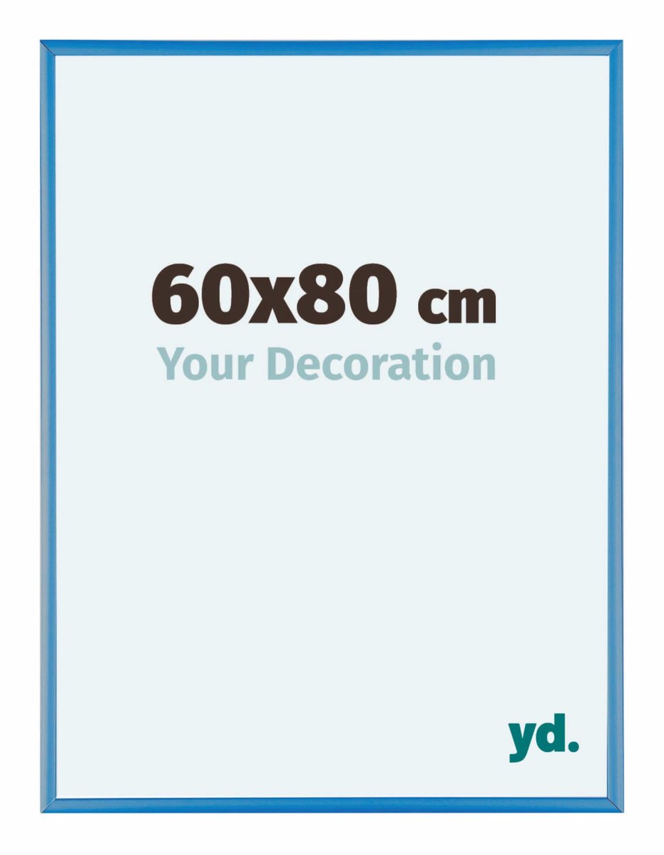 yd. Your Decoration - Fotolijst 60x80 cm - Aluminium - Staal Blauw - Kent