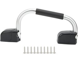 Allecto - RV Assist-instaphandgreep - Opvouwbaar - Aluminium - Caravan Camperaanhangwagen - Toegangsdeurbeslag - Geschikt voor - Inklapbaar - EVA-greep