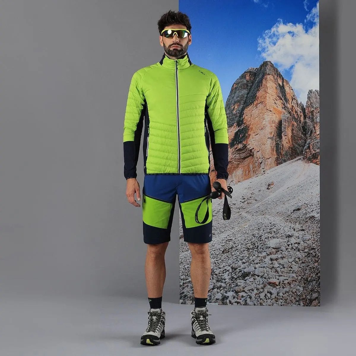 Hybride jas CMP Limegreen