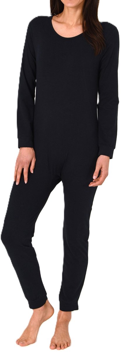 Normann Voedingsbody lange mouw UNISEX bodypyjama uit één stuk met ritssluiting aan de achterkant navy