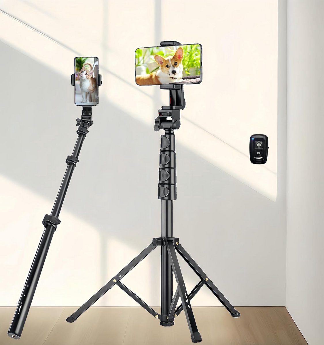 Universele Verstelbare Telefoon Statief met Driepoot: Ideaal voor Smartphone, Camera en Projector