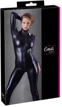 Cottelli Collection – Extravagante Catsuit met Lange Mouwen en Rits voor een Kinky Uitstraling – Maat M – Zwart