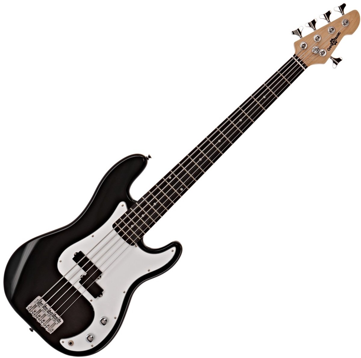 LA 5-snarige Basgitaar van Gear4music, Zwart