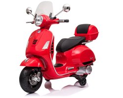 Vespa GT Elektrische Scooter 7.2V - 3 tot 6 jaar - Kindermotor met Koffer - Werkende lichten - Rood
