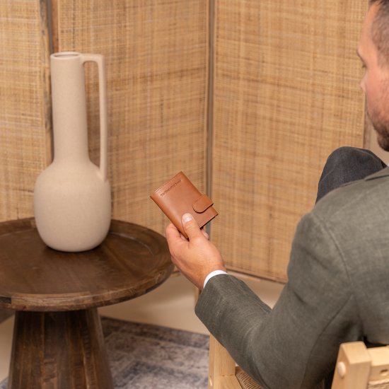 The Chesterfield Brand Étui pour carte de crédit Frankfurt Cardholder Cognac Marron clair