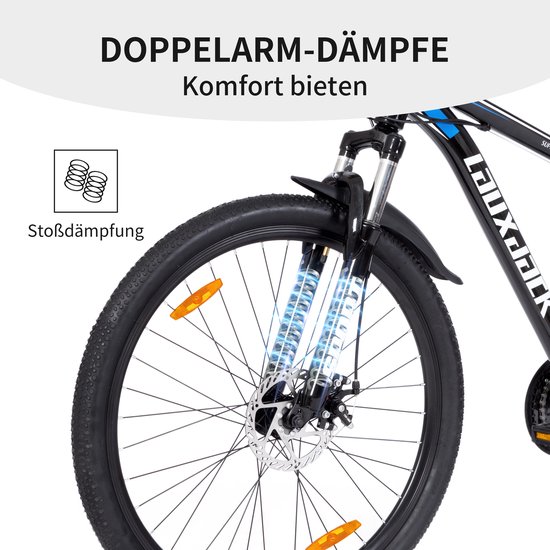 Mountainbike - 28 Inch - Hardtail met 21 Versnellingen - Schijfremmen & Unisex Model van Merkloos — afbeelding 4