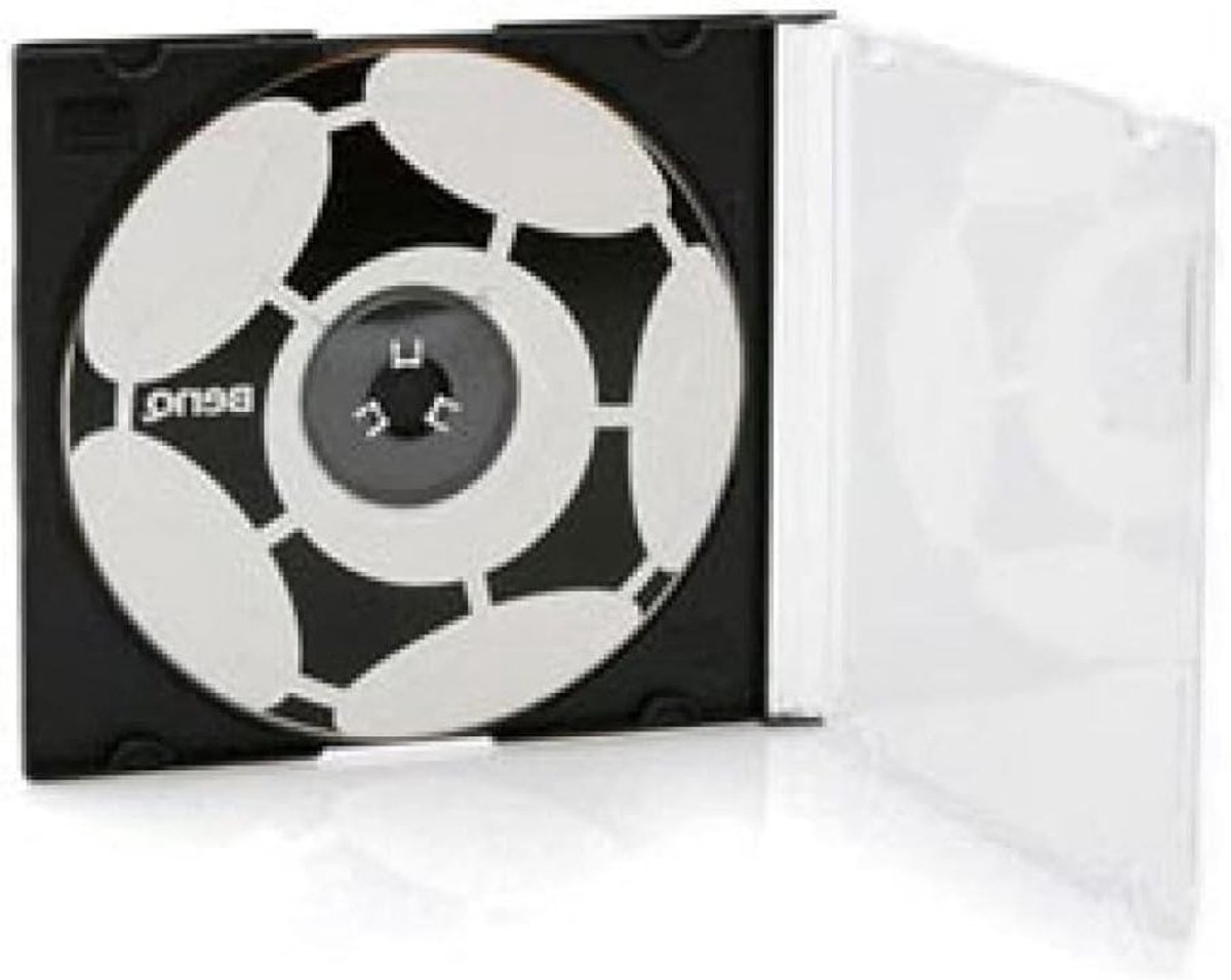 Allecto CD case - Opslag - Pack van 50 - Zwart - Lege hoesjes - Geschikt voor CD's
