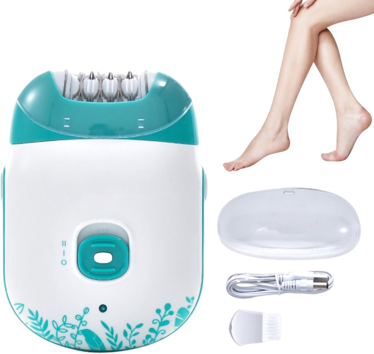 Draadloze Epilator - Gezichtsont Haarverwijderaar - Gladde Huid - 2 Snelheden Instelbaar - 102 x 85 cm