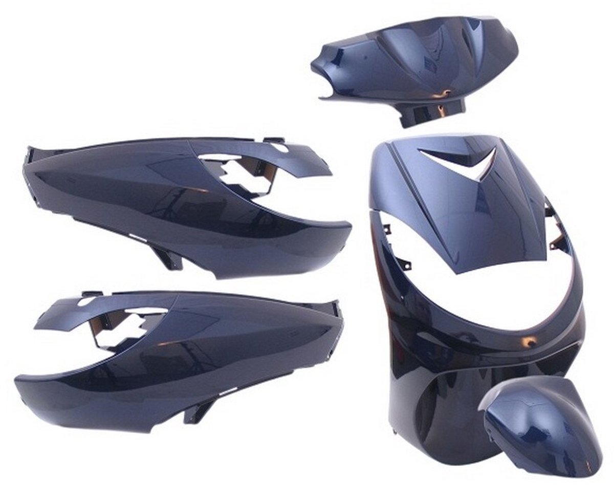 Plaatset Peugeot vivacity tot bj. 2008 6 delig blauw metallic