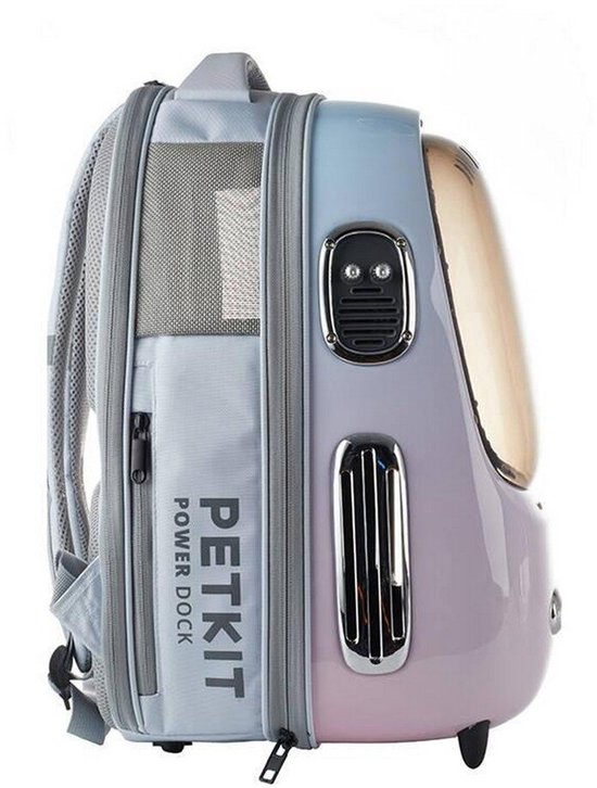 PETKIT Breezy 2 - Rose - Sac de voyage pour chat - Porte-chien - Petits Chiens et Chats - Léger - Avec lumière et ventilateur