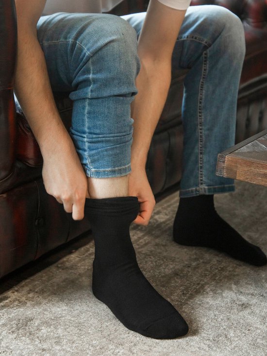 Convient - Chaussettes Merino Zwart Lot de 2 - 39-42 -