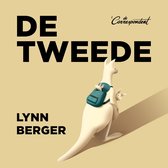 Boekomslag 'De Tweede' van Lynn Berger met een illustratie van een kangoeroe met baby in buidel, beide met rugzak.