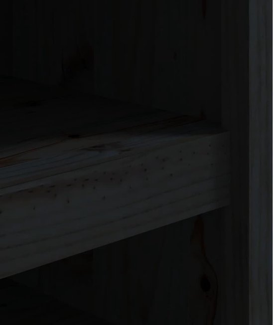 Buitenkeuken Kast - Tuin Keukenmeubel - Buiten Koken - Massief Hout - 106x55x64cm - Zwart — afbeelding 2