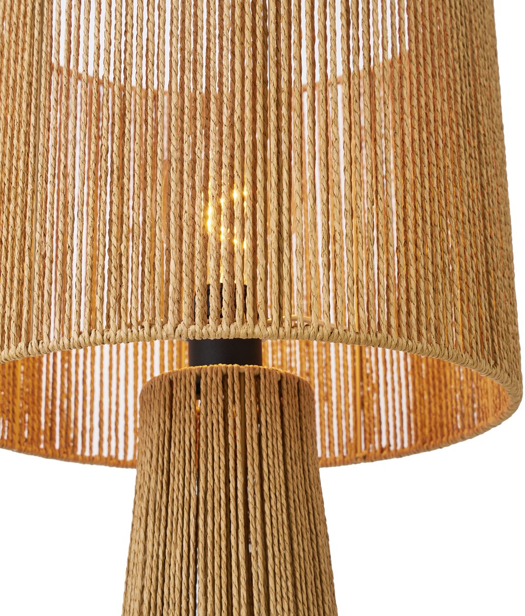 QAZQA dart - Japandi Vloerlamp | Staande Lamp - 1 lichts - H 145 cm - Naturel - Woonkamer thumbnail 5