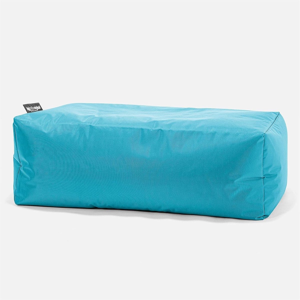 Voetenbank Poef - Zitkussen Poef - Buiten Zitten - Waterafstotend Stof - 70x40x25 cm - Aqua