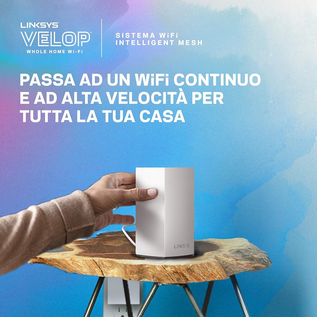 Mesh WiFi Systeem - Draadloos Netwerk - Groot Huis Dekken - Intelligente Mesh Technologie - 260 m² Bereik - Wit