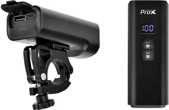 Koplamp Fietsverlichting ProX 2400 Lumen - Powerbank - LED - USB Oplaadbaar — afbeelding 3