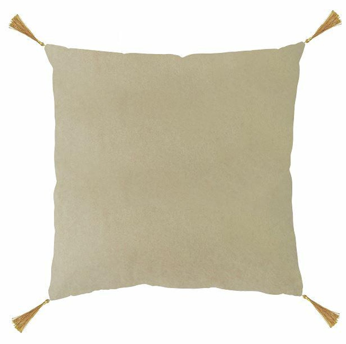 Domarex Serie - Velours Kussenhoes - 40x40 cm - Beige - Chwost Decoratie