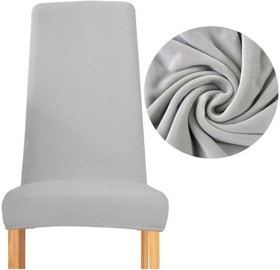 Meble odNowa - Stoelhoes - Smal Rugleuning - Velours - Lichtgrijs