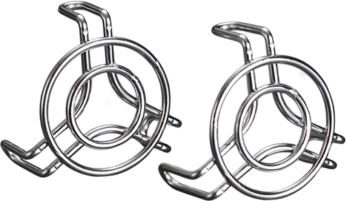 2-delige Ultra Mini 2-Inch Roestvrijstalen Stoommandjes – Compact Stoomrek voor Kleine Porties, RVS Stoommandje, Groentestomer en Stoominzet voor Pannen