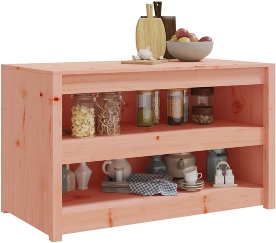 Houten Buitenkeuken Kast - Tuin Terras Opbergkast - Buiten Koken Opslag - Modulair Ontwerp Douglas - 106x55x64 cm van houten — afbeelding 2