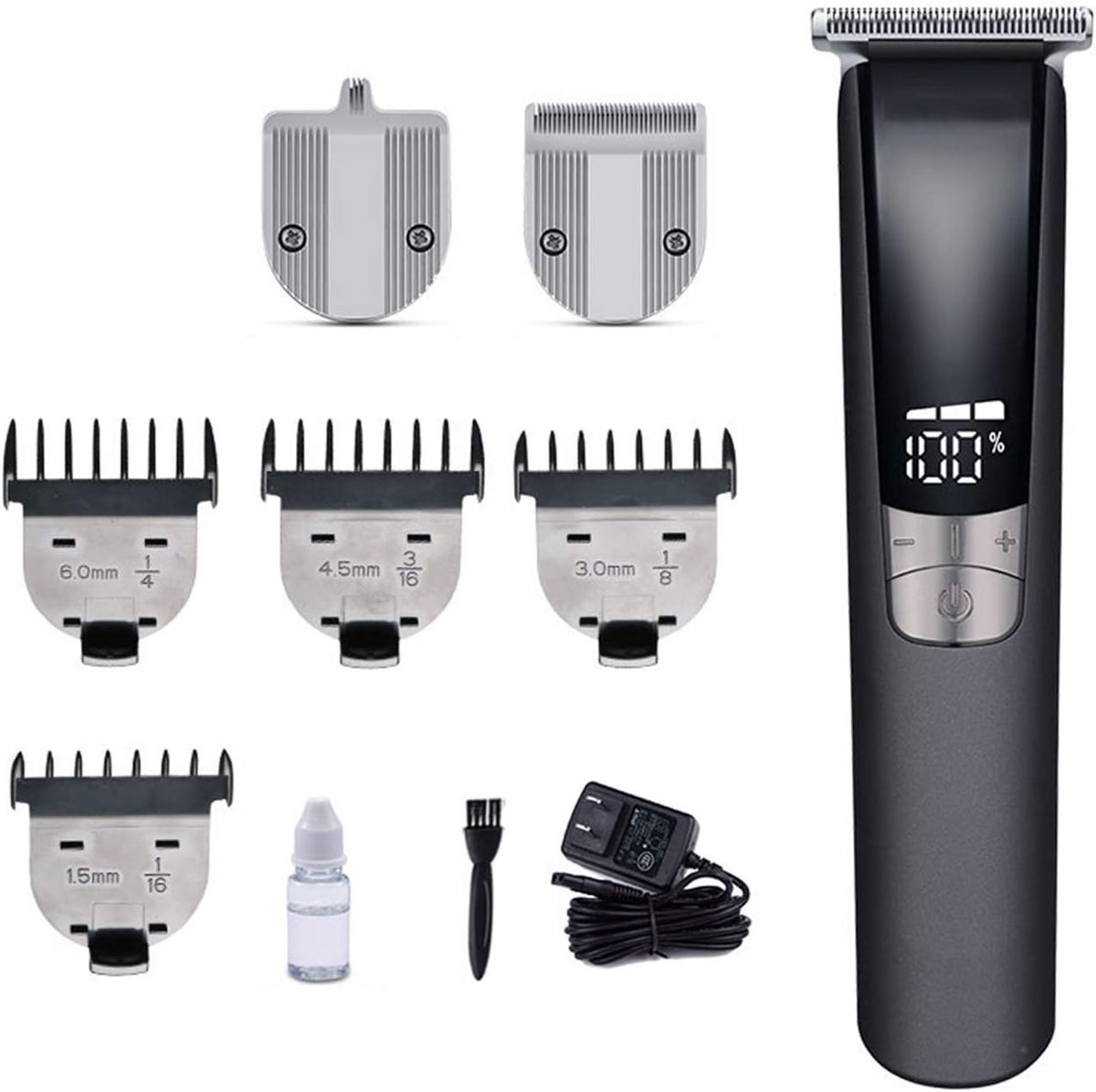 Draadloze Baardtrimmer - Elektrische Tondeuse - Thuis Kapsel Maken - Snelle Oplaadfunctie - 0.5 mm Precisie