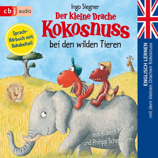 Der kleine Drache Kokosnuss bei den wilden Tieren - cover