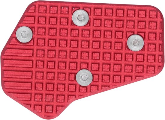 Remhendel Vergroter - Voetpedaal Extensie - Motorfiets Rijden - CNC Gefreesd - 9 x 6 x 2 cm - rood van Merkloos — afbeelding 5