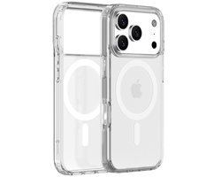 Coverzs Crystal Magsafe case geschikt voor iPhone 17 Pro Max - Magsafe telefoonhoesje - Schock & TPU hoesje