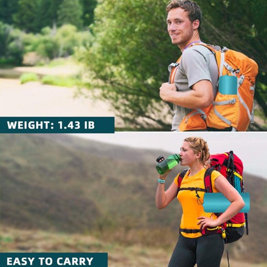 Opblaasbare Slaapmat - Kampeer Matras - Backpacken Wandelen - Ergonomisch Ontwerp - 30x16x7 cm van Merkloos — afbeelding 4