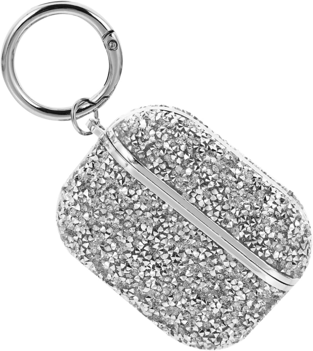 Koptelefoon Hoesje - Oortelefoon Beschermer - Draadloze Oordopjes - Zilver Galvaniseren - 7 x 5 x 2.5 cm - Zilver