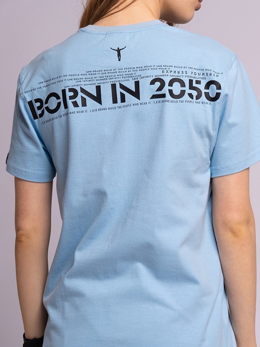 1'618 BORN IN 2050 - Light Blue Tee