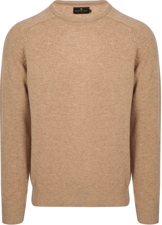 Steppin' Out Trui Lamswol Beige - Maat L - Heren