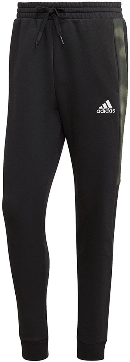adidas Broek Heren Essentials Camo Print Fleece Pants Zwart