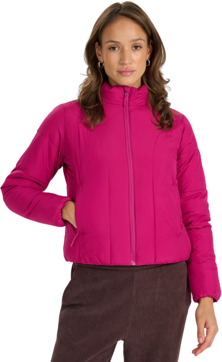 4F Jas Dames Gewatteerde Fuchsia - Maat S