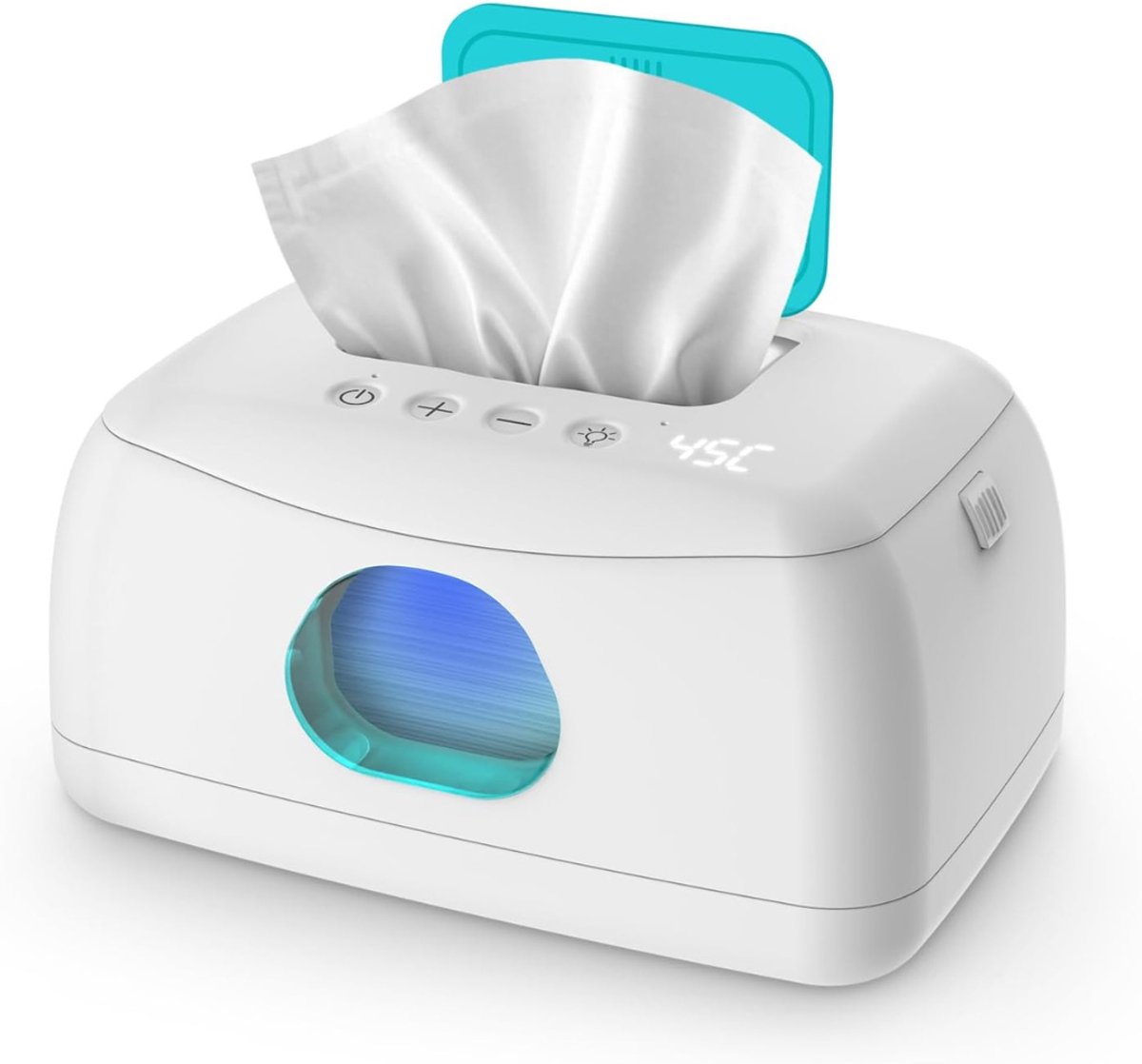 DYNA® Billendoekjes Verwarmer - Wipe Box – Billendoekjesdoos - Wit - 22cm x 15cm x 11cm