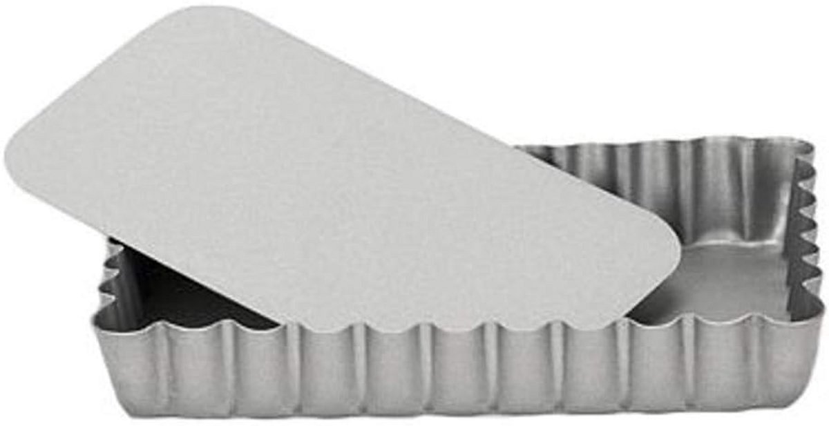 Ronde vorm met afneembare bodem - 13 x 8 cm - roestvrijstaal