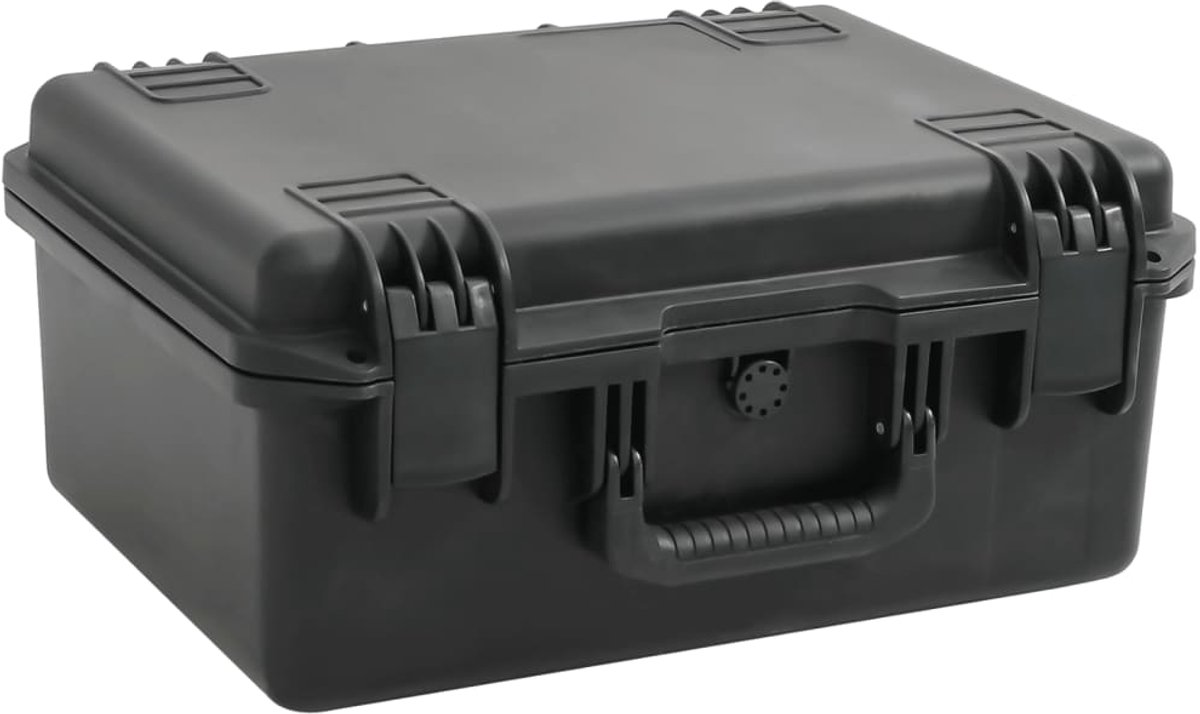 vidaXL - Flightcase - draagbaar - 49x38x23 - cm - PP - zwart