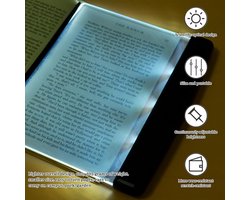 Oplaadbare Boekenleeslamp LED – Compacte Boekenlegger Licht voor Nachtelijk Lezen in Bed of Auto