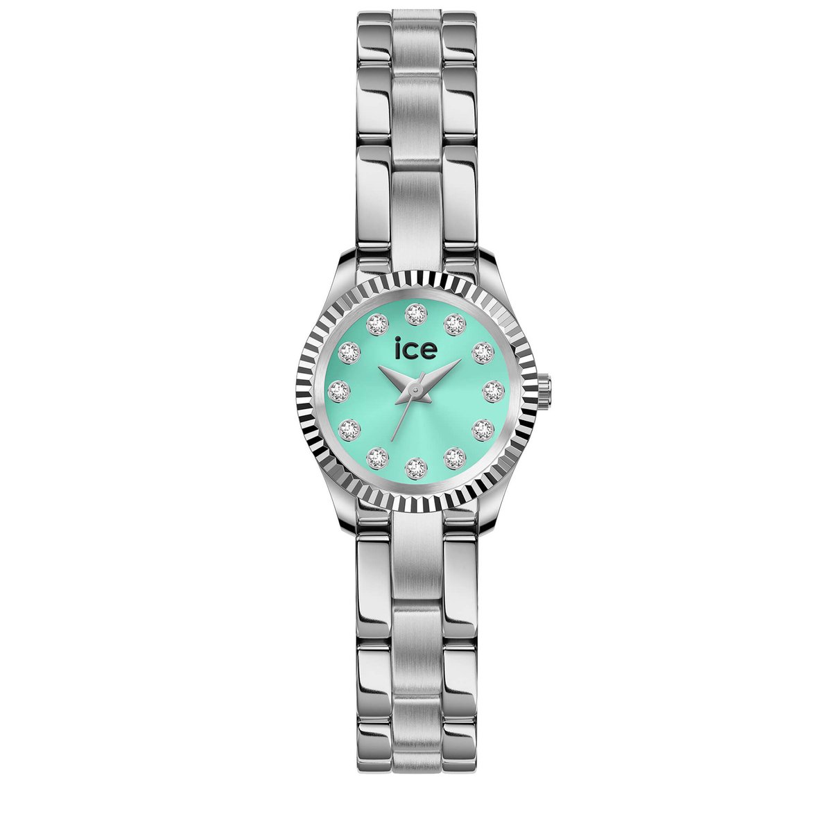 Ice Watch ICE mimi - Silver - Turquoise 025536 Horloge - Staal - Zilverkleurig - Ø 19 mm