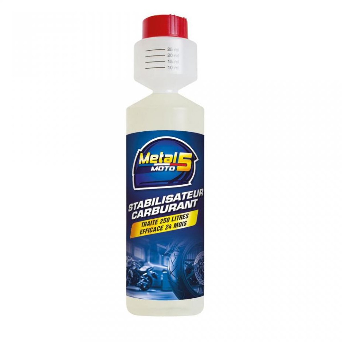 Additif stabilisant Metal 5 Stabilisateur Carburant 250mL pour moto auto Neuf