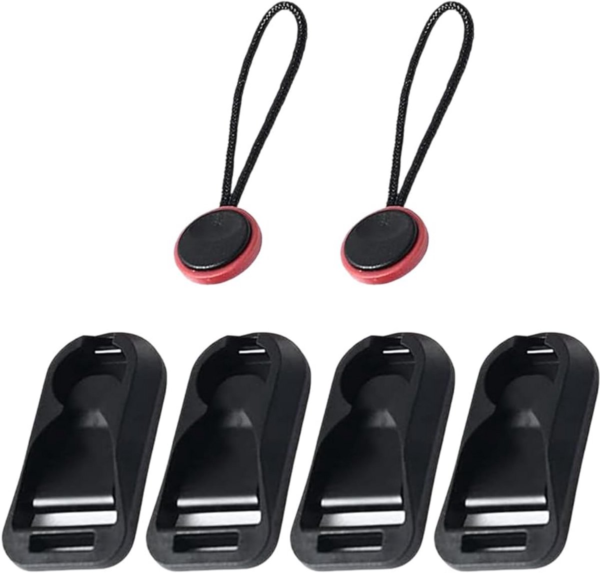 Snelsluiting clips voor camera en verrekijker - 6 stuks - 82 x 25 mm