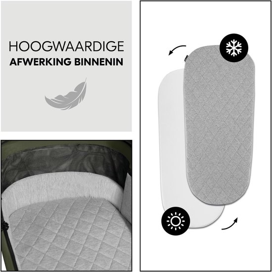 2-in-1 Combiwagen met Reiswieg en Wendbare Zit - Comfortabele ...