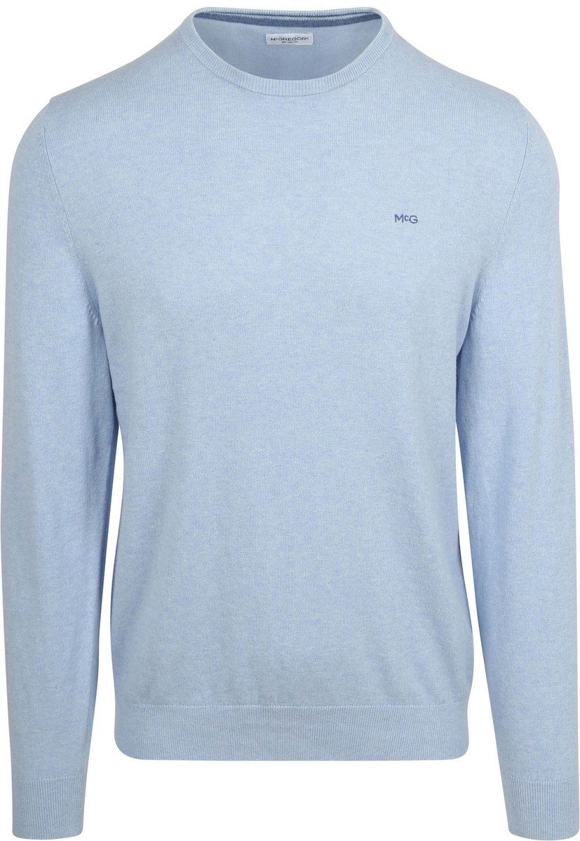 McGregor Trui Cotton Cashmere Powder Blauw - Maat M - Heren - Pullovers
