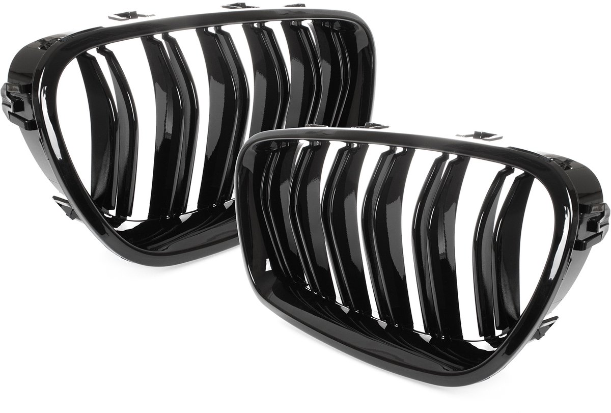 Modecar - Grille - Black Glossy Double Bar - Links en Rechts