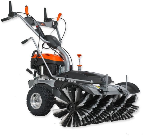 Thermische veegmachine - FUXTEC FX-KM1196 - 173cm3 - Optie: veegborstels, sneeuwschuiver, afvalverzamelaar van Merkloos	 — afbeelding 3
