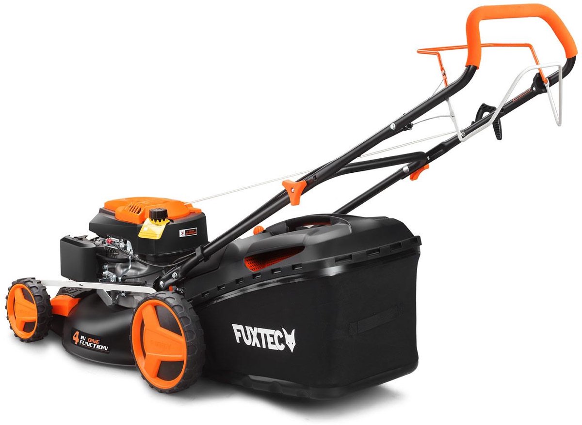FUXTEC Grasmaaier Benzine - 51cm - Zelfrijdend / Zelftrekkend / Achterwielaandrijving - Mulchfunctie - Opvangbak 60L - FX-RM5196 – foto 4