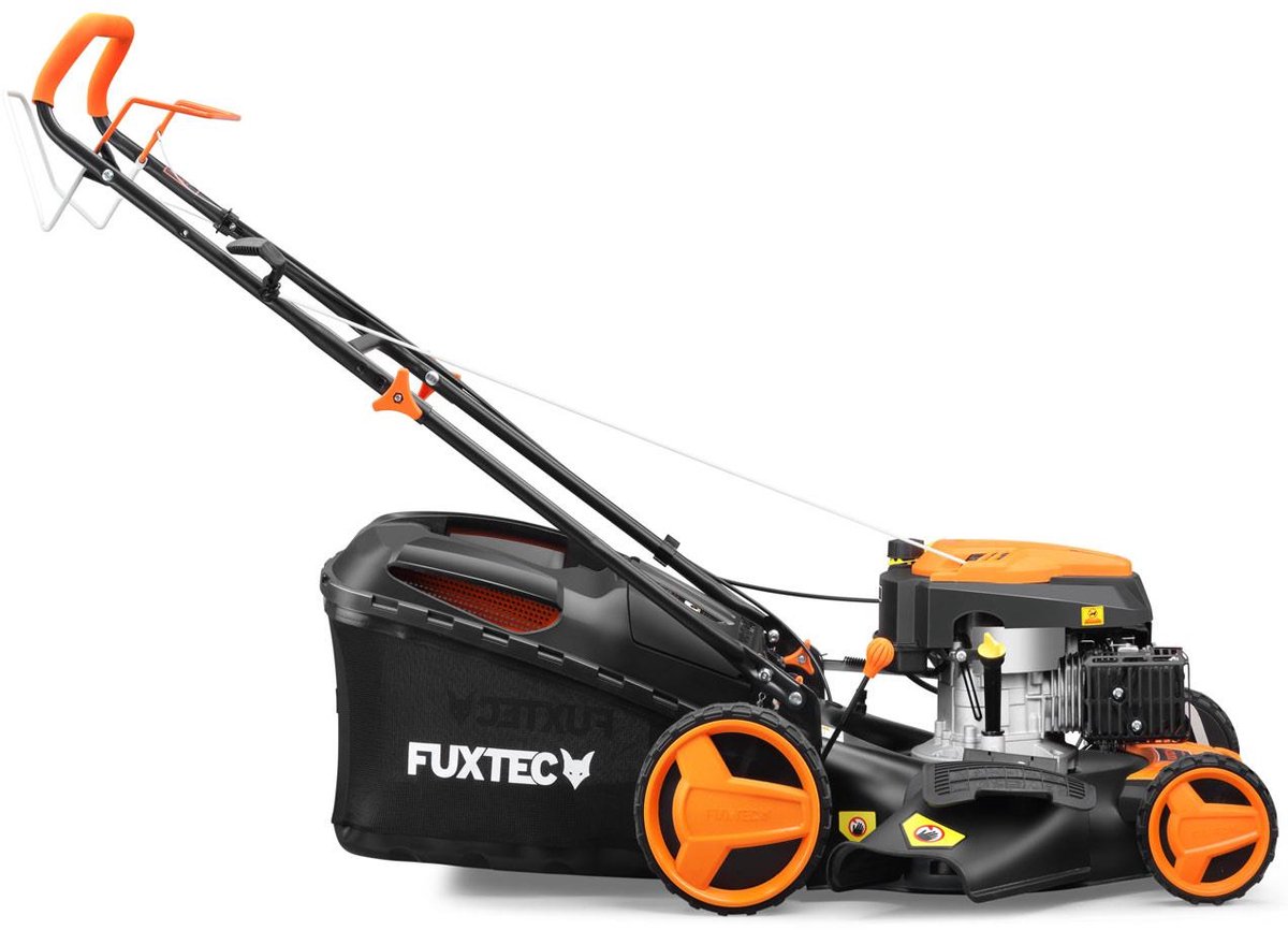 FUXTEC Grasmaaier Benzine - 51cm - Zelfrijdend / Zelftrekkend / Achterwielaandrijving - Mulchfunctie - Opvangbak 60L - FX-RM5196 – foto 3