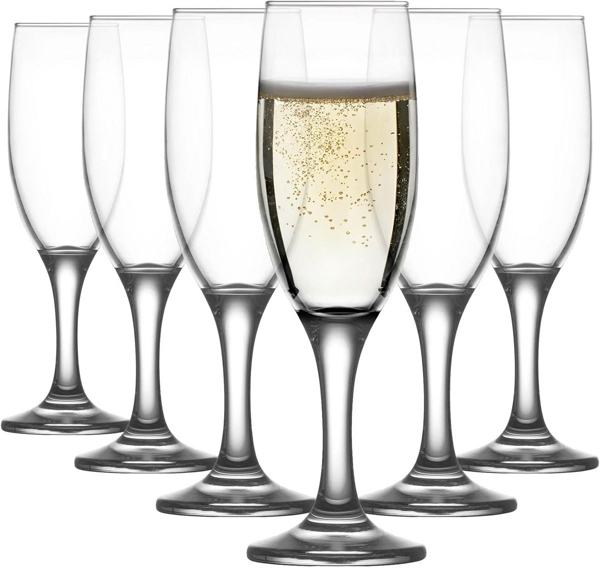 Set van 6 Elegante Champagneglazen voor Feest en Diner